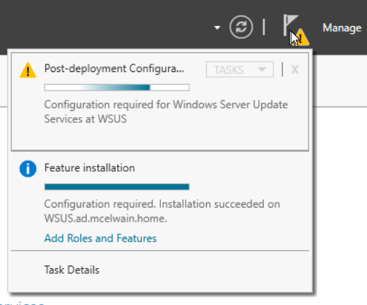 Post-deployment Configuration for WSUS